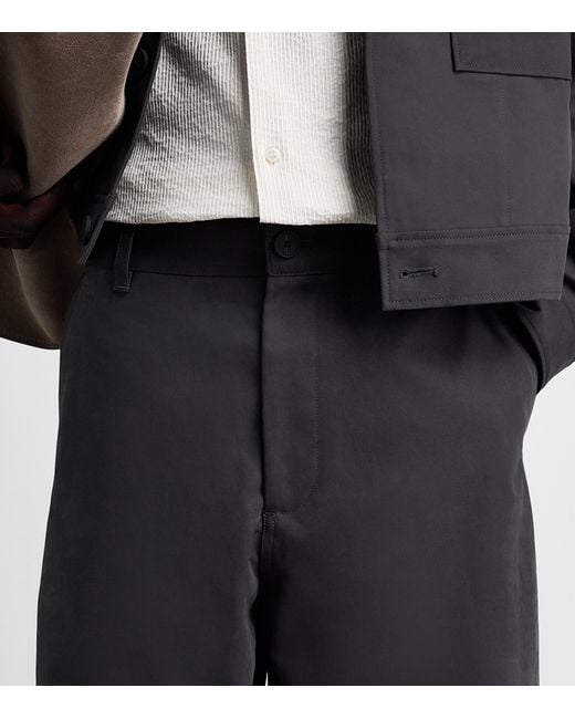 Studio Nicholson Blue Cotton Barrel-Leg Trousers for men