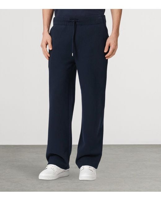 AllSaints Blue Asher Straight Sweatpants for men