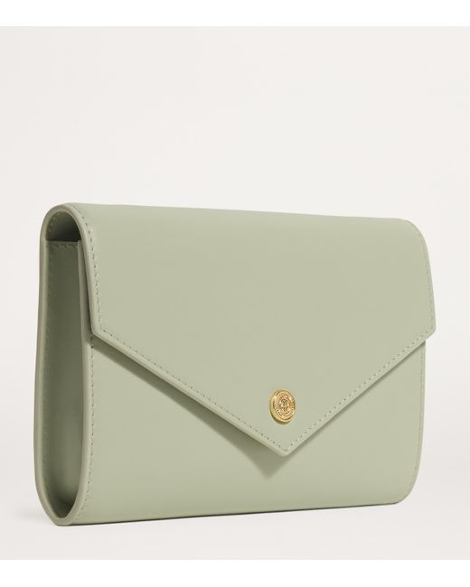 Harrods Green Smooth Leather Chain Wallet