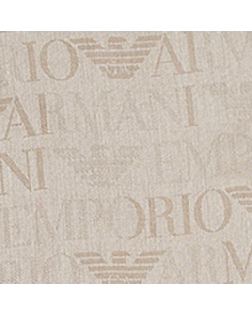 Emporio Armani Natural Logo Scarf for men