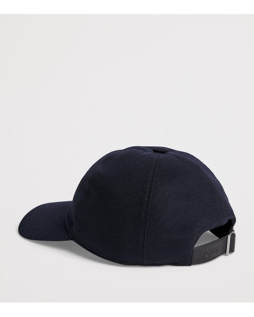 Brioni Blue Performa Logo Baseball Cap for men