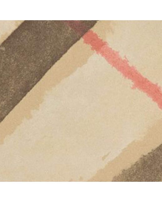 Burberry Natural Silk Watercolour Check Scarf