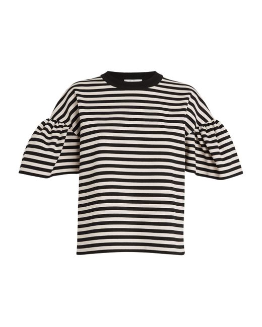 Max Mara Black Striped Peirak T-Shirt