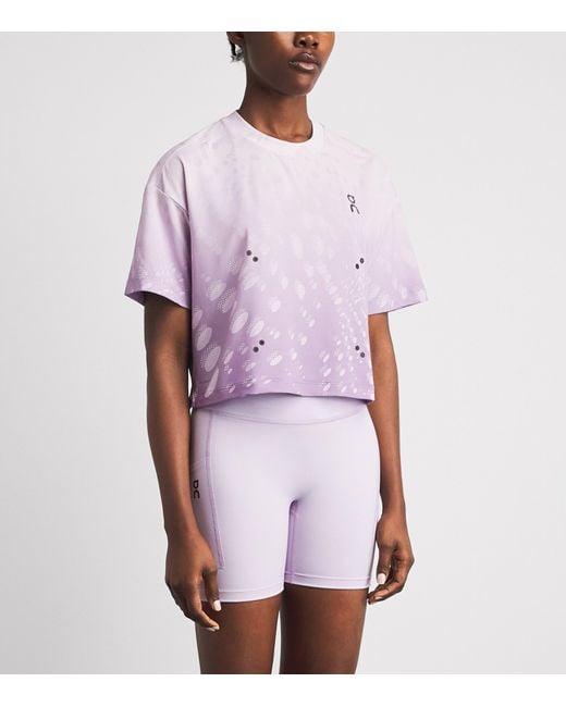 On Shoes Purple Performance Volt T-Shirt