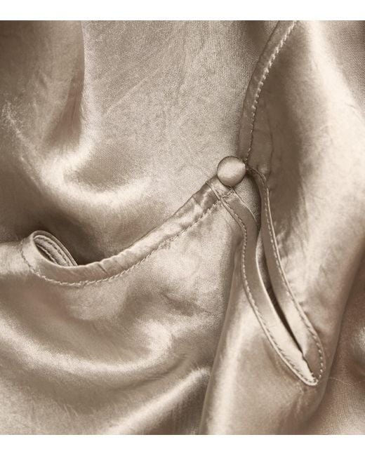 Jonathan Simkhai Natural Satin Addison T-Shirt