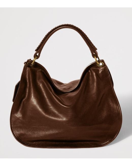 Miu Miu Brown Leather Rendez-Vous Shoulder Bag