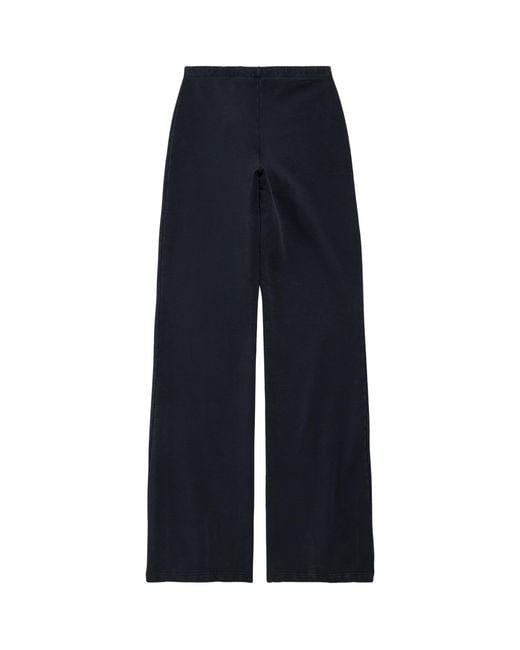 Balenciaga Blue Cotton Straight Sweatpants