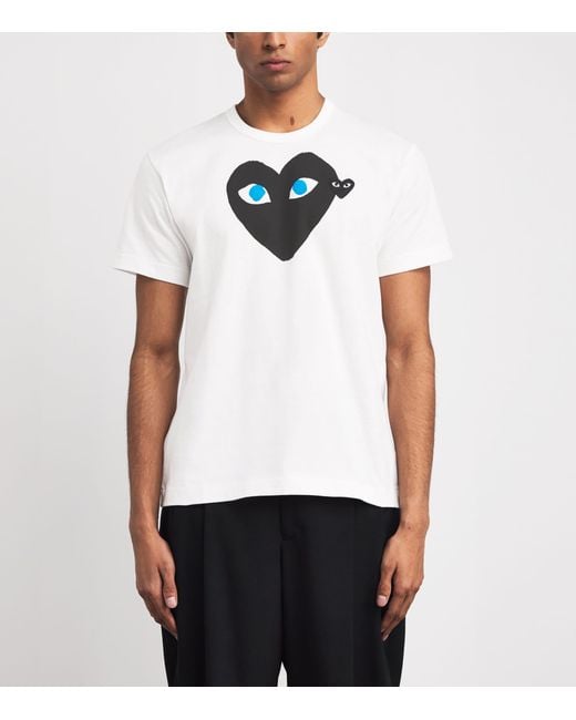 COMME DES GARÇONS PLAY White Heart Logo T-Shirt for men