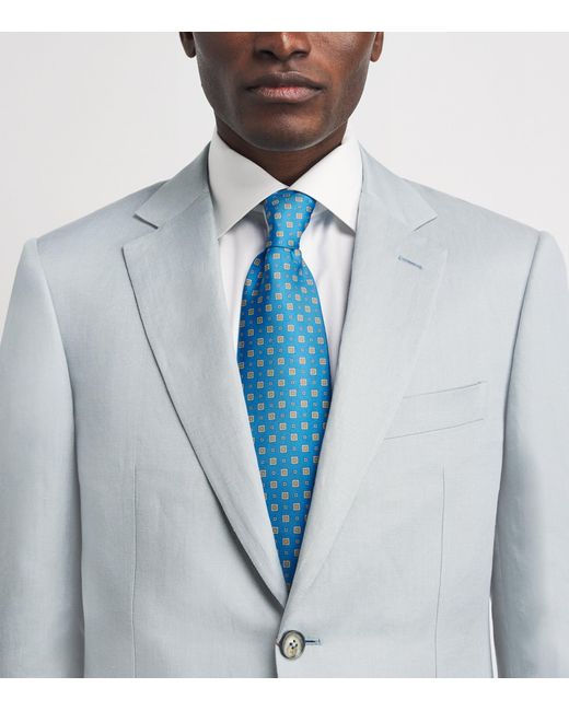 Eton of Sweden Blue Silk Jacquard Tie for men