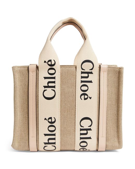 Chloé Natural Small Woody Tote Bag