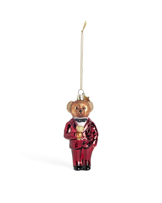Harrods White Suited Bear Tree Decoration