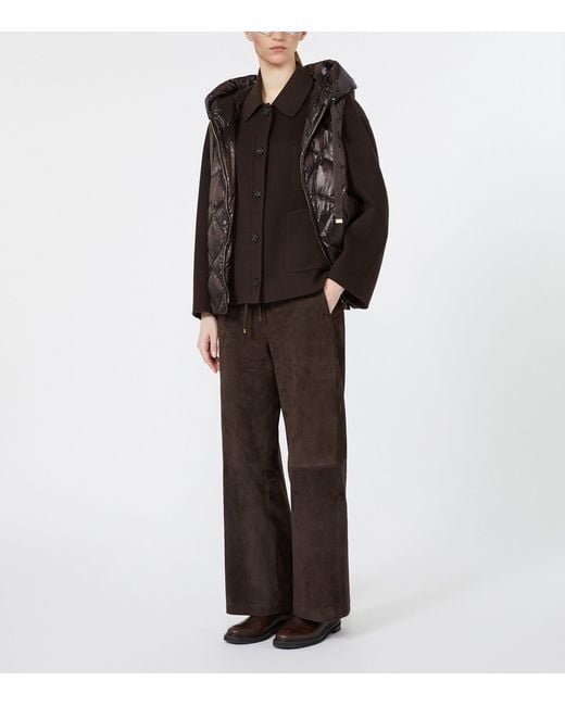 Max Mara Brown Puffer Gilet