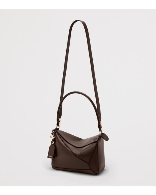 Loewe Brown Medium Leather Puzzle Top-Handle Bag