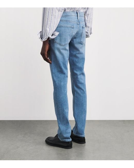 PAIGE Blue Vintage Lennox Slim Jeans for men