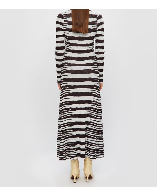Aeron Black Striped Heath Maxi Dress