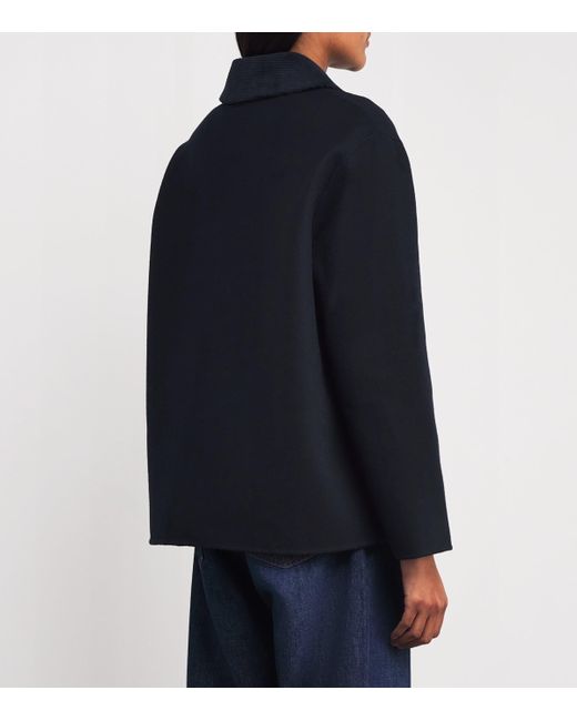 Claudie Pierlot Blue Wool Tailored Coat