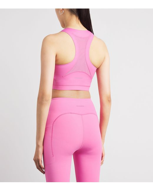 On Shoes Pink Train 2-In-1 Crop Top