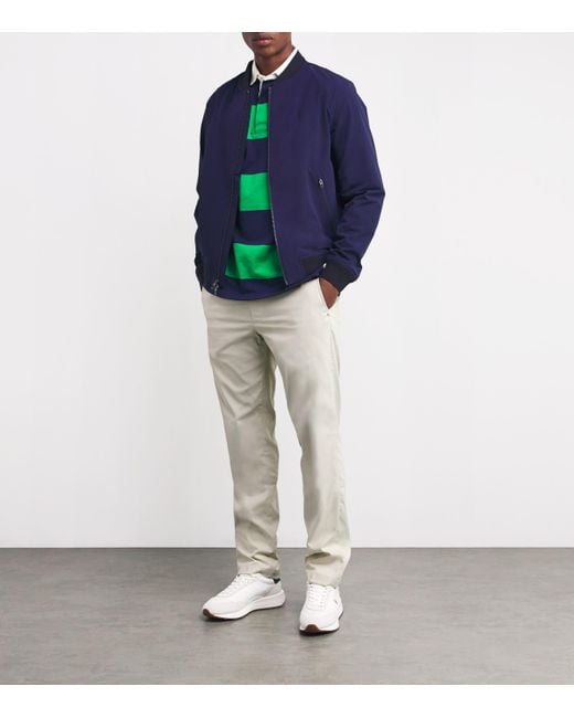 Ralph Lauren Gray Performance Twill Slim Trousers for men
