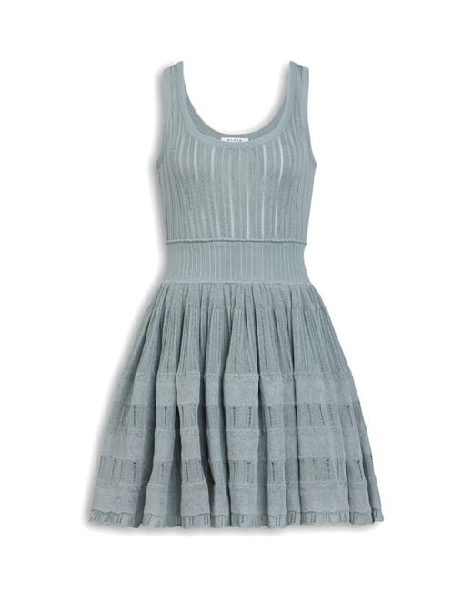 Alaïa Blue Crinoline Mini Dress