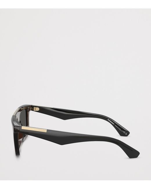 Burberry Gray Injected Be4451U Rectangle Sunglasses for men