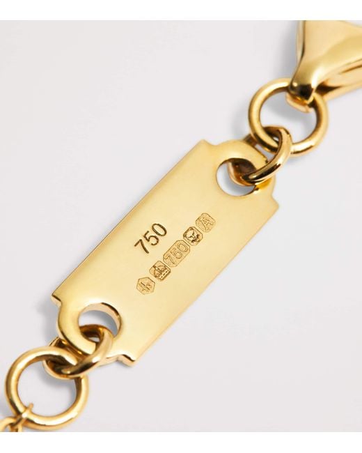 Harrods Metallic And Diamond Pendant Necklace