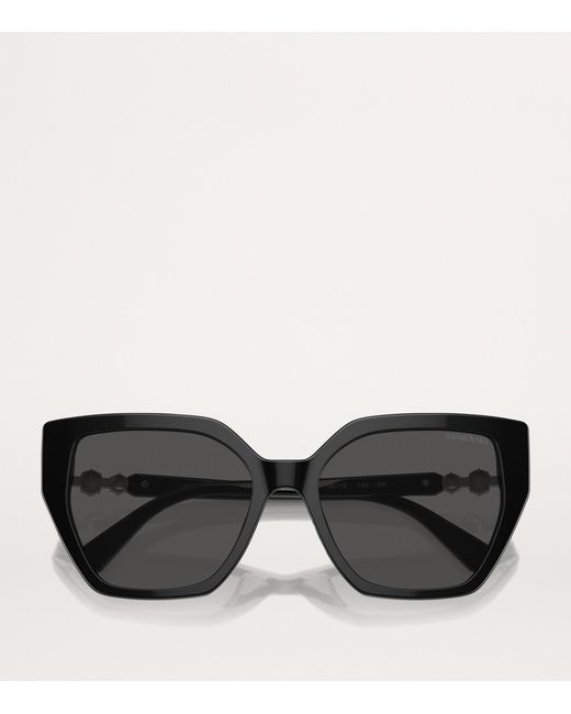 Swarovski Black Acetate Sk6016 Sunglasses