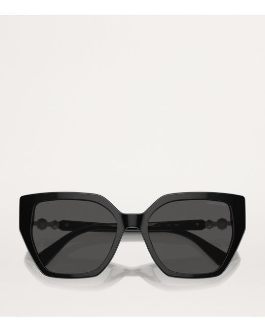 Swarovski Black Acetate Sk6016 Sunglasses