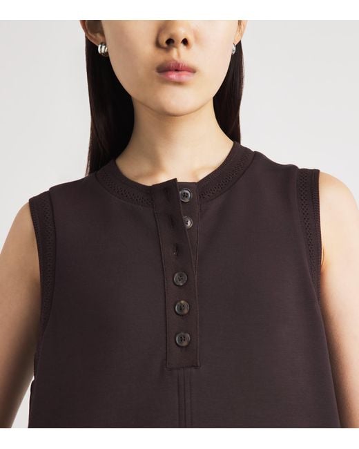 Varley Brown Elba Sleeveless Mini Dress