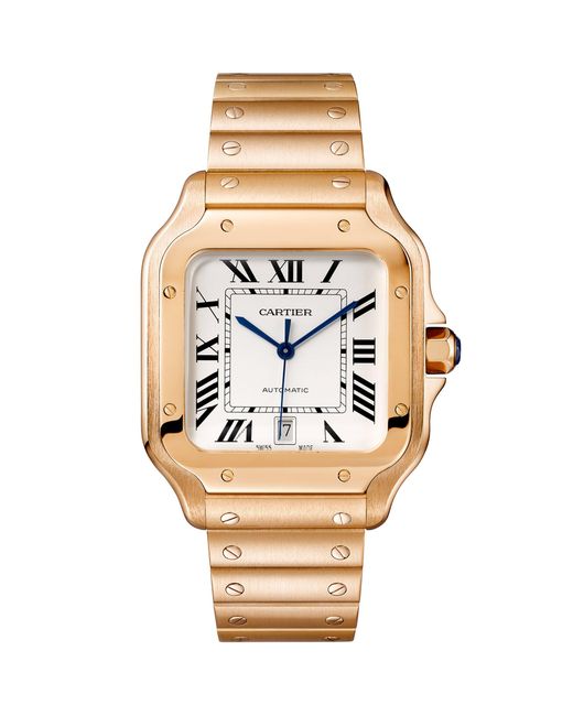 Cartier Metallic Large Santos De Watch