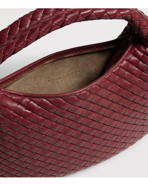 Bottega Veneta Red Small Leather Veneta Shoulder Bag