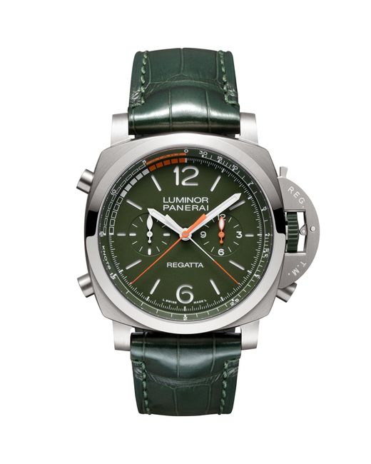 Panerai Green Titanium Luminor Regatta Watch 47mm for men
