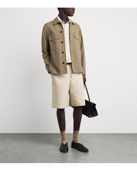 Paul Smith Brown Cotton-Blend Twin-Pocket Overshirt for men