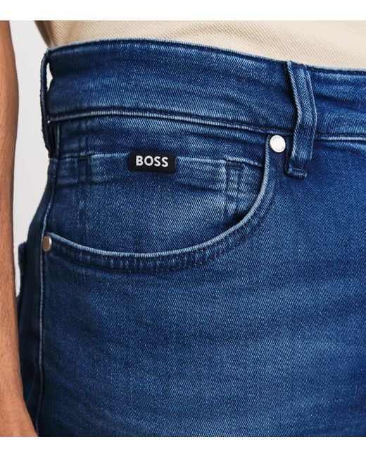 Boss Blue Delaware Slim Jeans for men