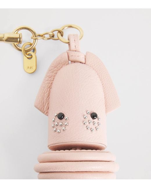 Anya Hindmarch Pink Leather Squid Charm