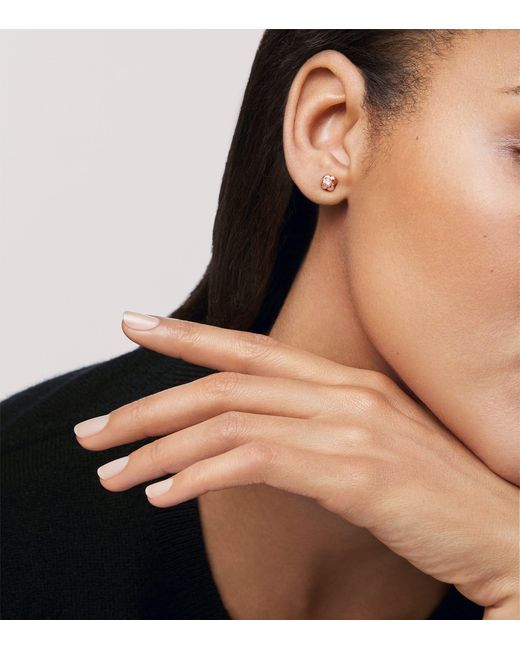 Chanel Metallic And Diamond Camélia Single Earring