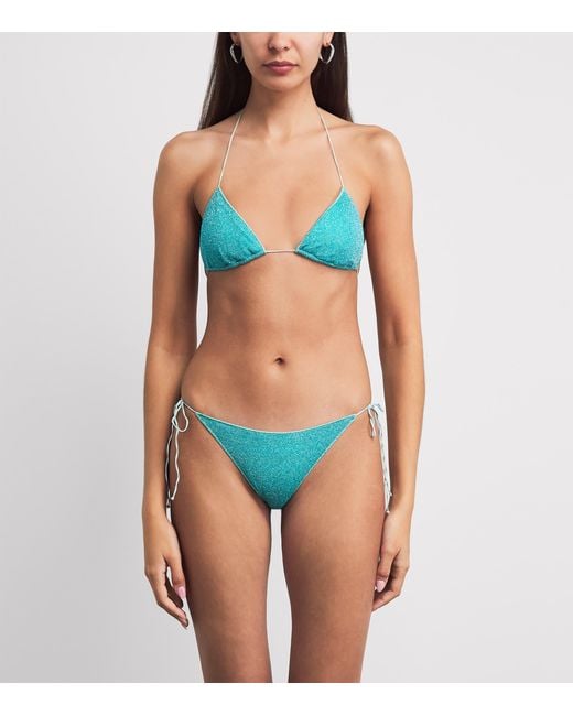Oseree Blue Metallic Lumière Bikini