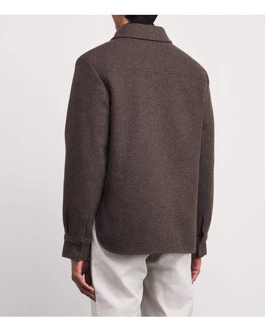 Canada Goose Gray Wool-Blend Atkinson Overshirt for men