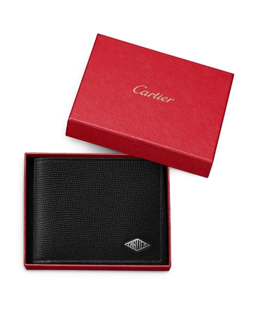 Cartier Black Losange 6-Credit Card Holder for men