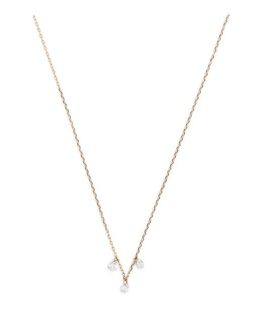 PERSÉE Metallic And Diamond 3-Stone Danaé Necklace