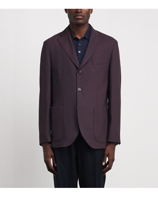 Eton of Sweden Purple Lana Tech Blazer for men