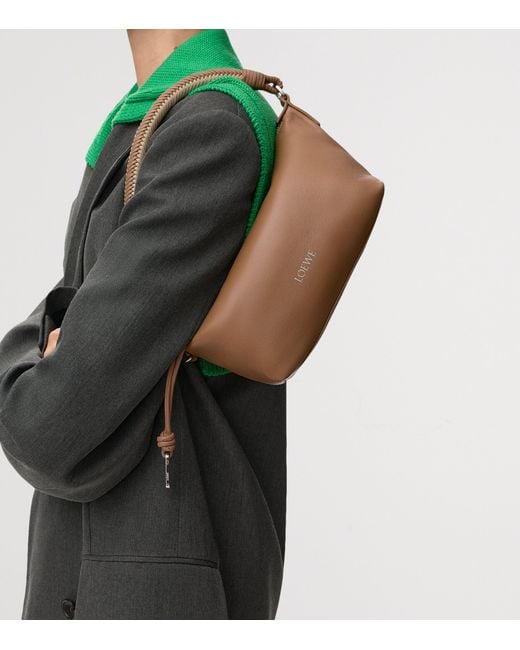 Loewe Brown Nappa Leather Cala Top-Handle Bag