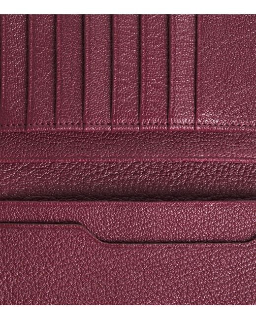 Swaine Black Leather Tall Jacket Wallet for men