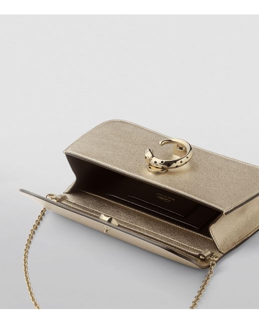 Cartier Natural Mini Metallic Leather Panthère De Cross-Body Bag