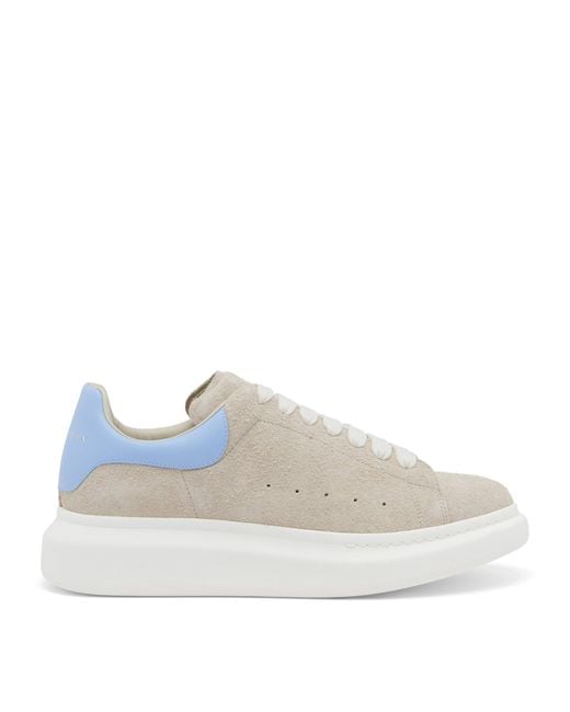 McQueen Blue Suede Oversized Sneakers for men