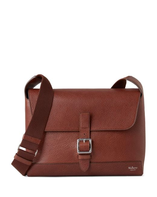 Mulberry Brown Small Leather Chiltern Messenger Bag for men