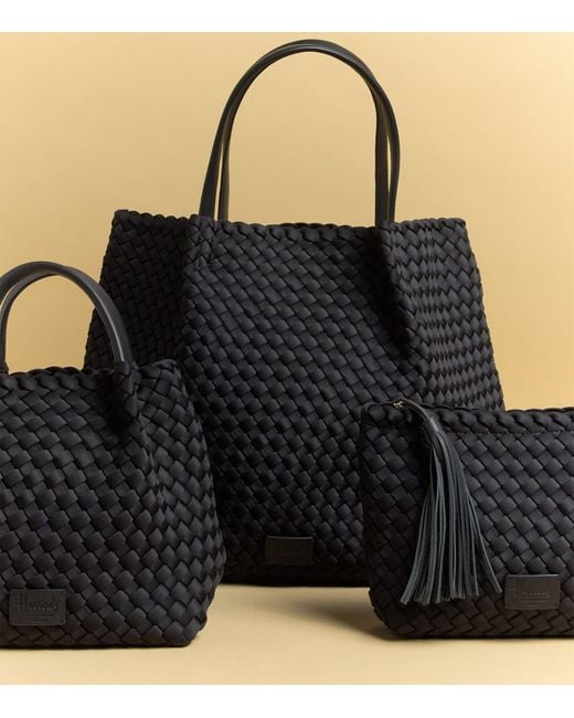 Harrods Black Neoprene Woven Pouch for men