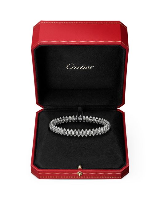 Cartier Metallic Medium White Gold Clash De Bracelet
