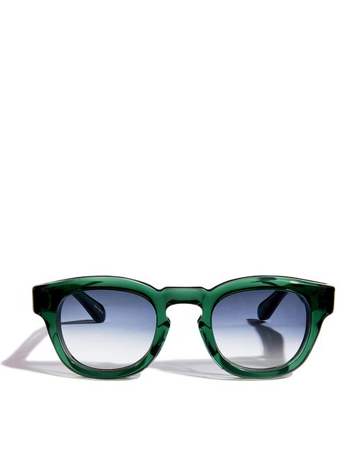 Matsuda Green Tinted Round Sunglasses for men