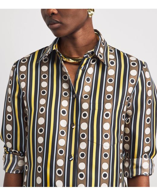 LaDoubleJ Multicolor Silk Printed Shirt