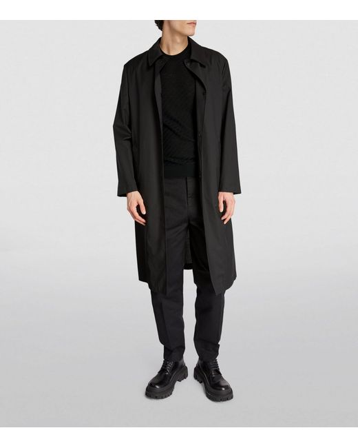 Emporio Armani Black Short-sleeve Sweater for men